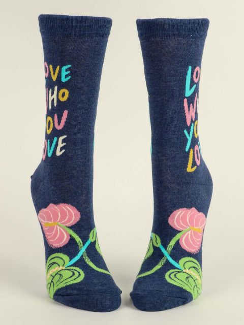 Image of Love Who You Love W-Crew Socks BLUEQ